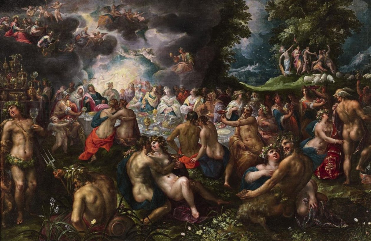 Gillis-van-Valckenborch-THE-MARRIAGE-OF-PELEUS-AND-THETIS autorstwa Gillis van Valckenborch