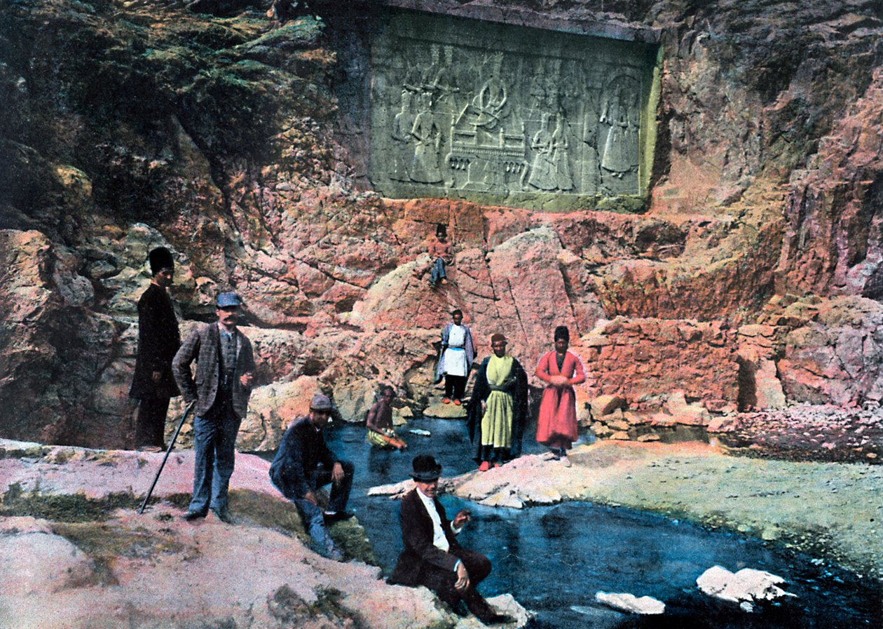 Szach Persji i jego dzieci, c1890. autorstwa Gillot
