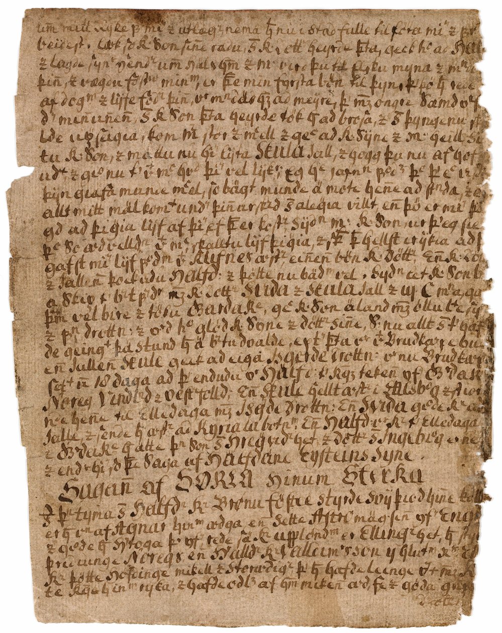 Sörla saga mocna F. 8v Rask 32 autorstwa Gilwellian