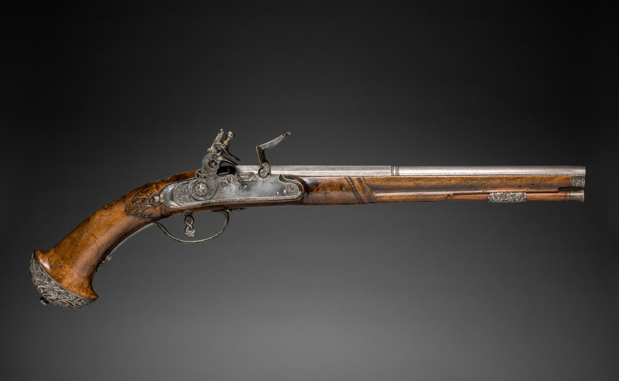 Pistolet skałkowy, ok. 1930 r. 1690-1700. autorstwa Gio Borgognone