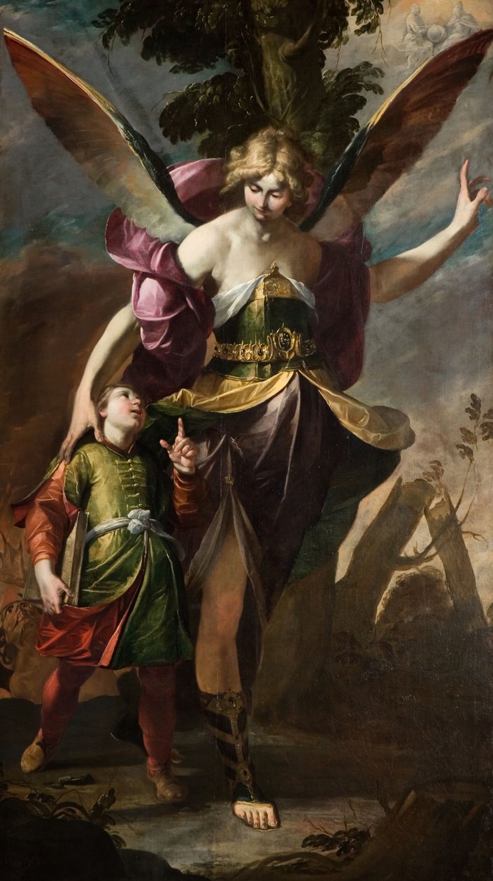 Anioł Stróż, 1630. autorstwa Gioacchino Assereto