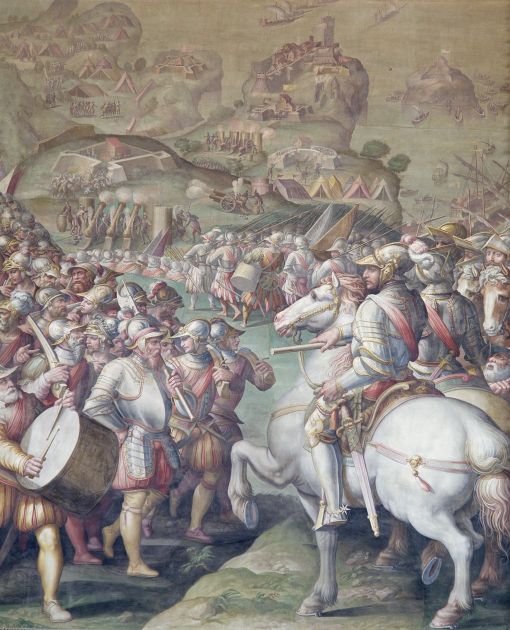 Zdobycie Porto Ercole, 1555-72 autorstwa Giorgio Vasari