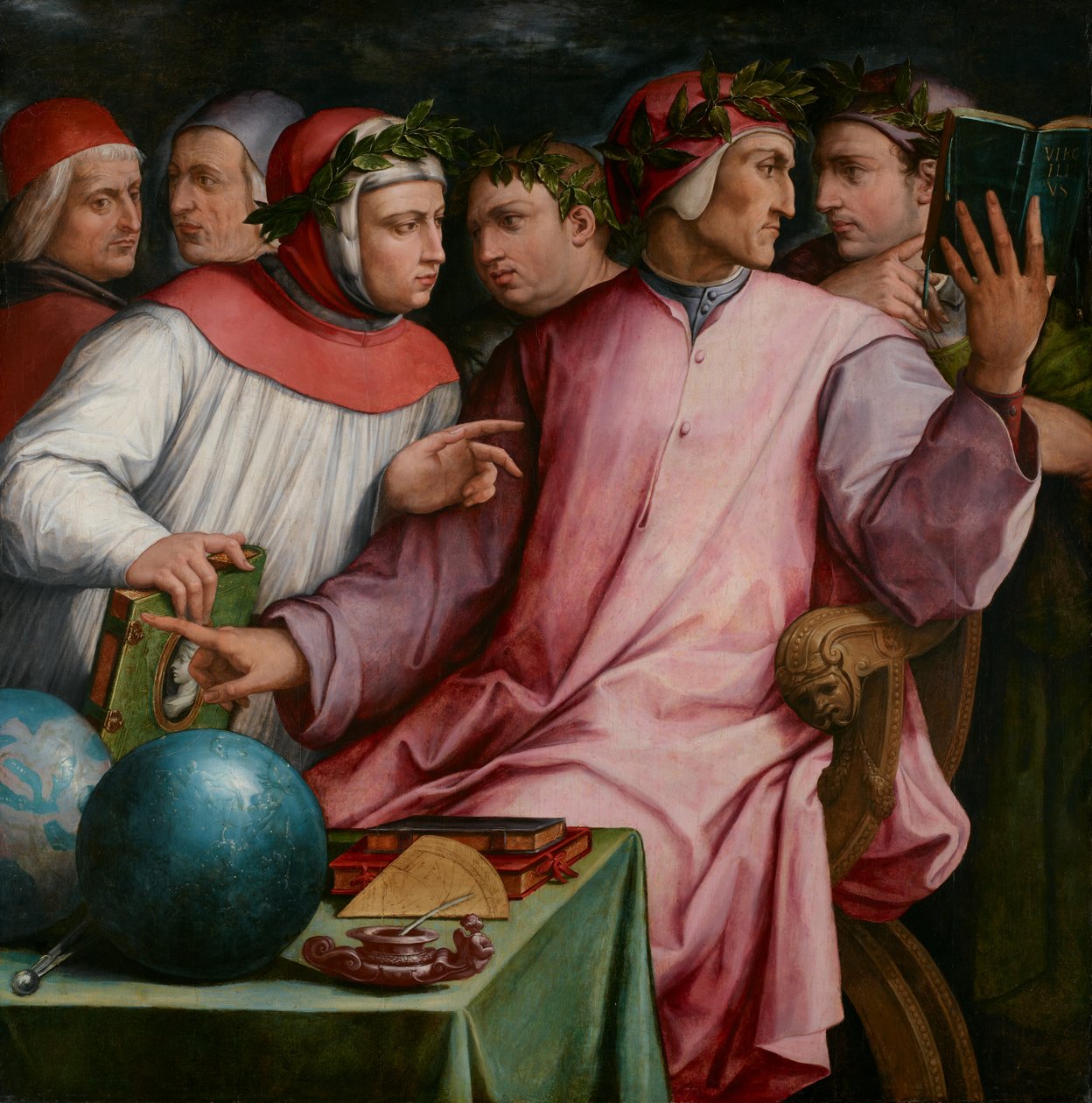 Sześciu poetów toskańskich, 1544 autorstwa Giorgio Vasari