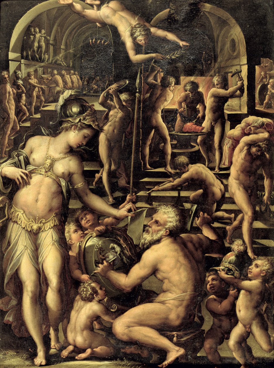 Kuźnia Wulkana, 1565 autorstwa Giorgio Vasari