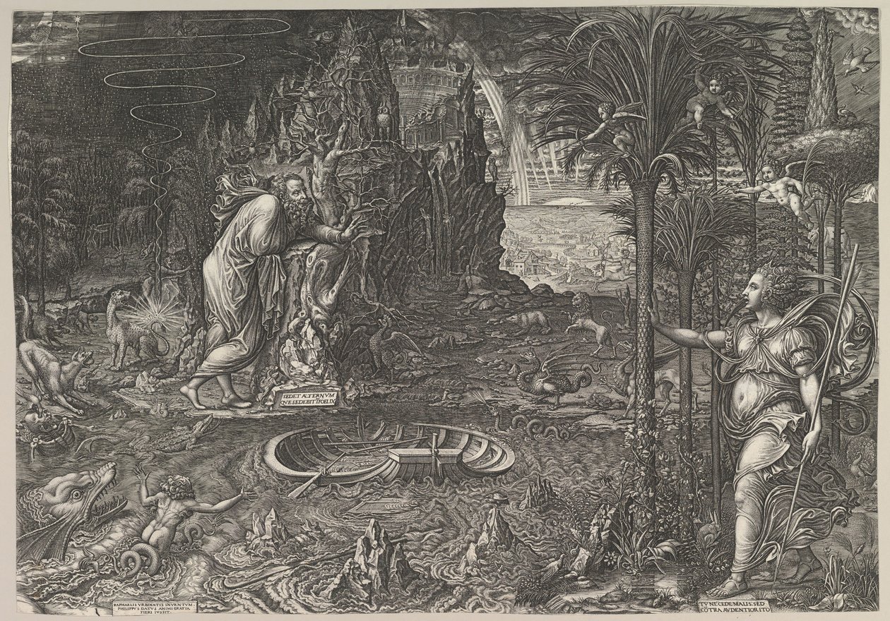 Alegoria życia, 1561. autorstwa Giorgio Ghisi