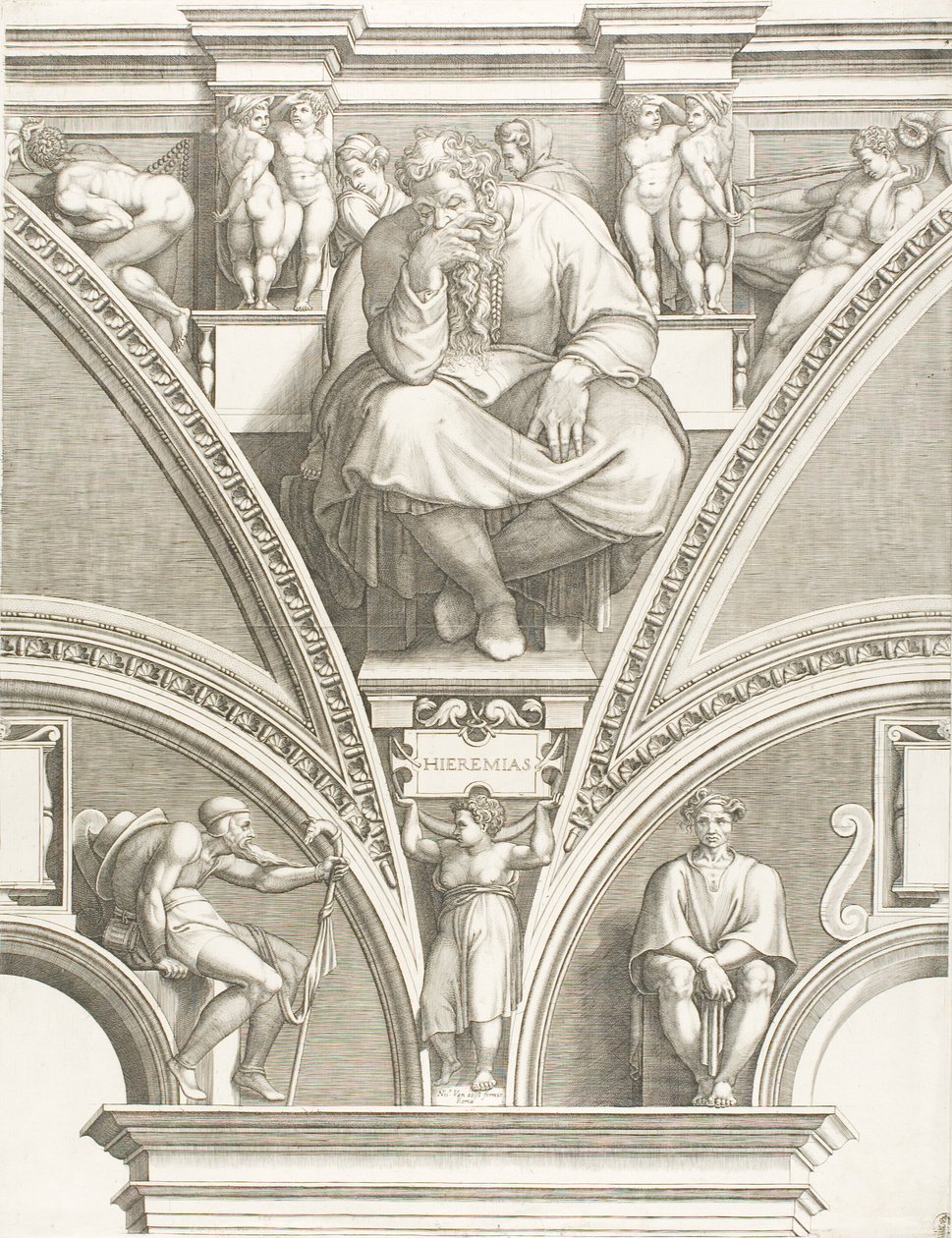 Prorok Jeremiasz autorstwa Giorgio Ghisi