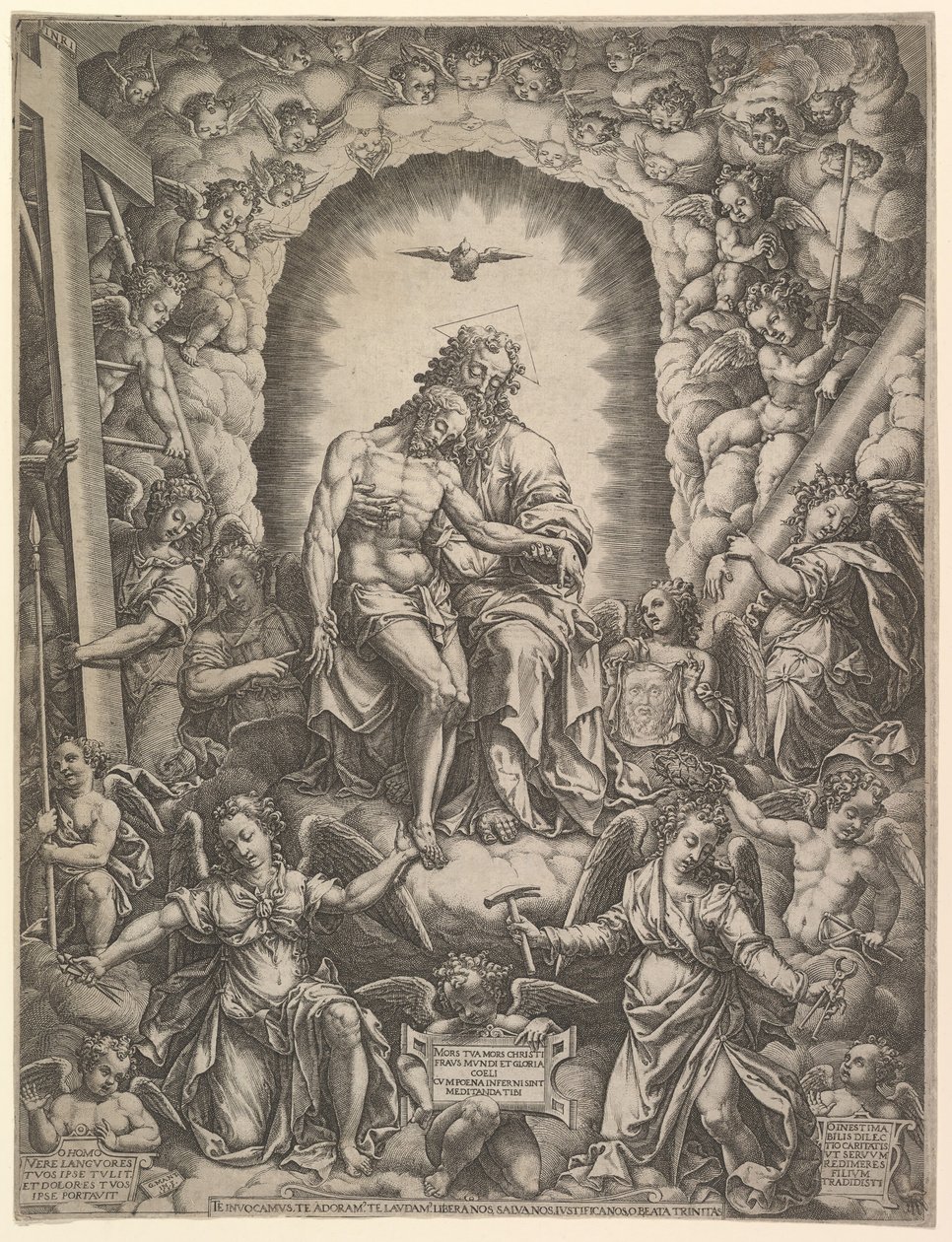 Trójca, 1576. autorstwa Giorgio Ghisi