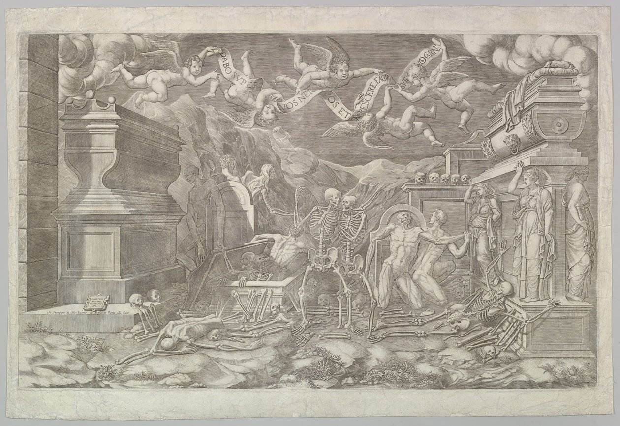 Wizja Ezechiela, 1554. autorstwa Giorgio Ghisi