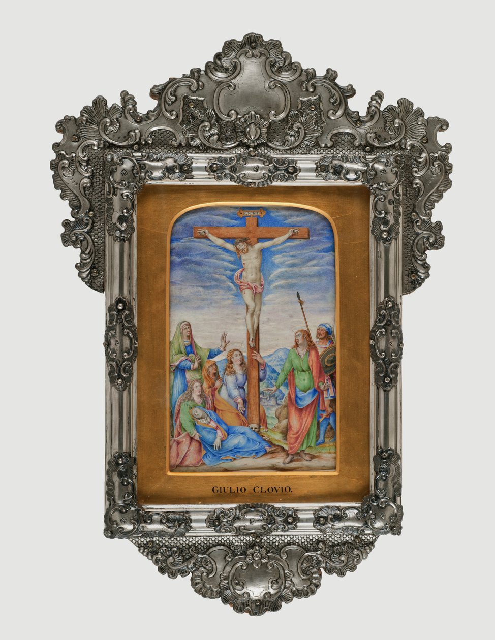 Ukrzyżowanie, ok. 1572 (tempera na pergaminie) autorstwa Giorgio Giulio Clovio