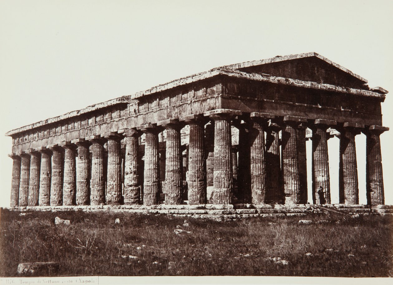 Świątynia Neptuna w Paestum autorstwa Giorgio Sommer
