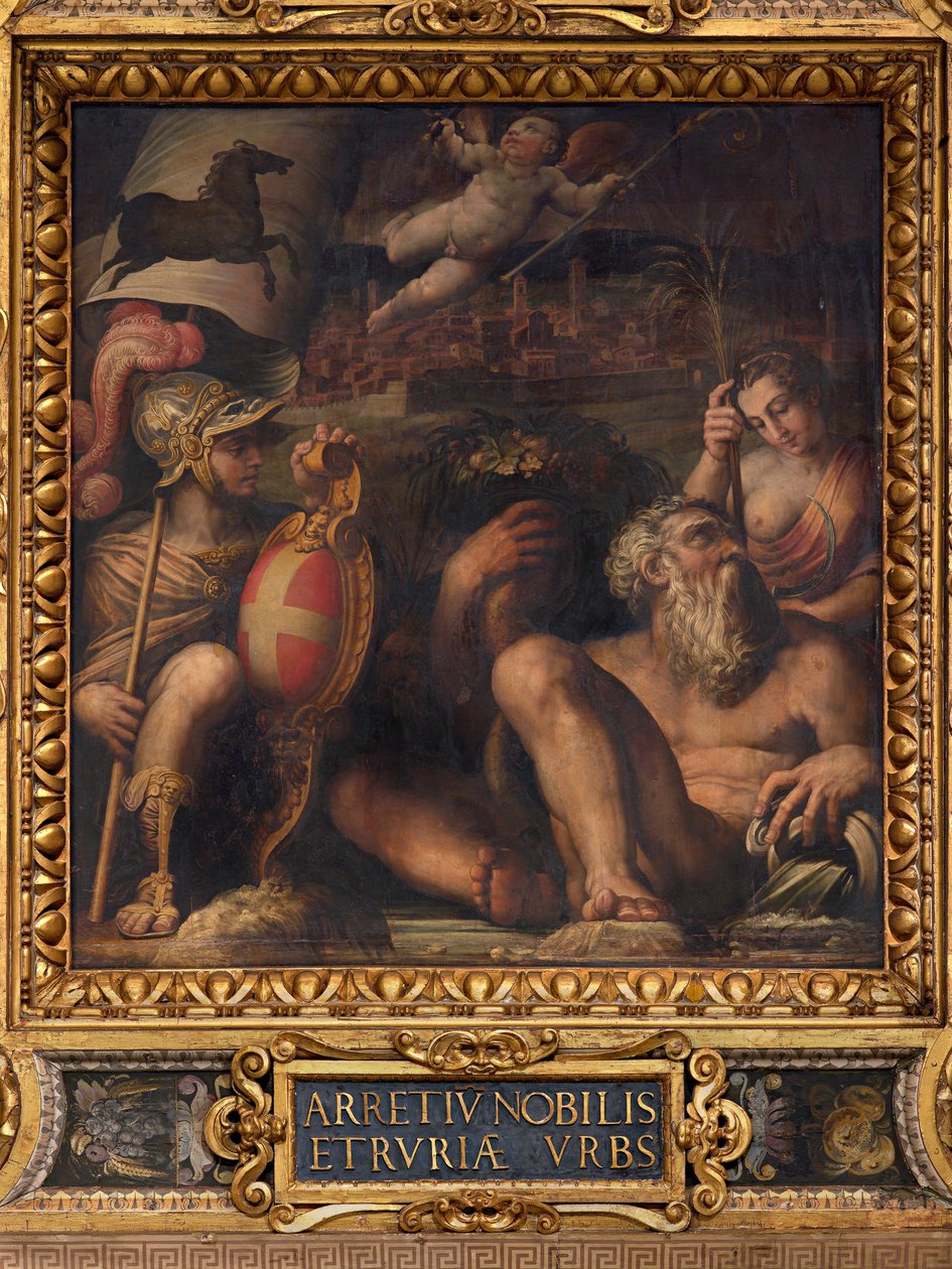 Alegoria Arezzo autorstwa Giorgio Vasari