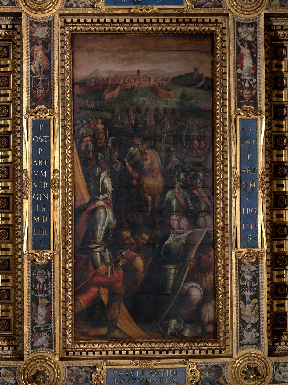 Zdobycie Casole autorstwa Giorgio Vasari