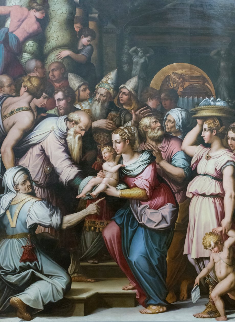 Представление Иисуса в храмепольский autorstwa Giorgio Vasari