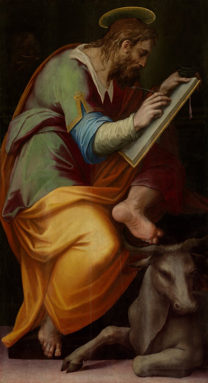 Św. Łukasza, 1570-1571. autorstwa Giorgio Vasari