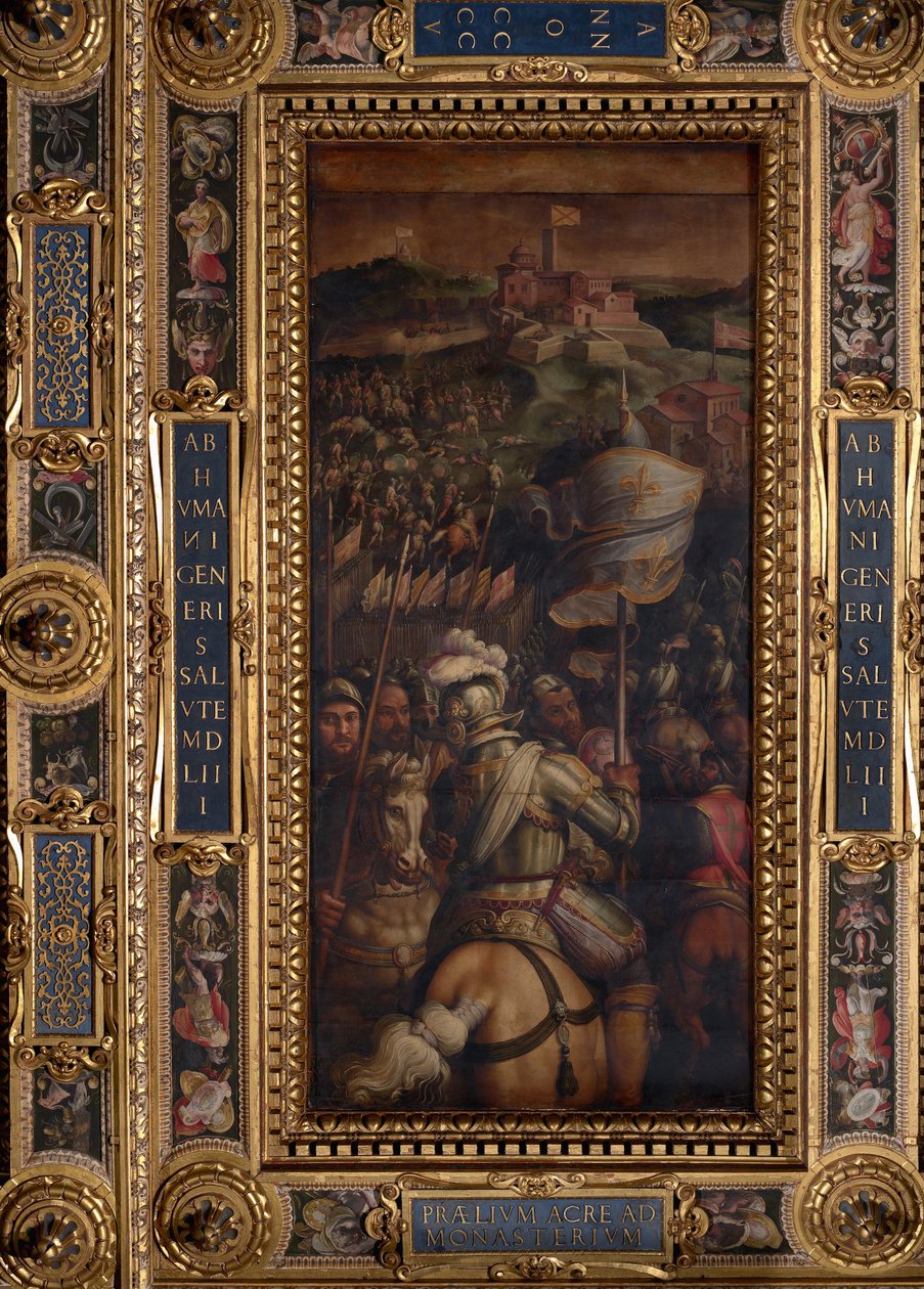 Szturm na twierdzę Monastero autorstwa Giorgio Vasari