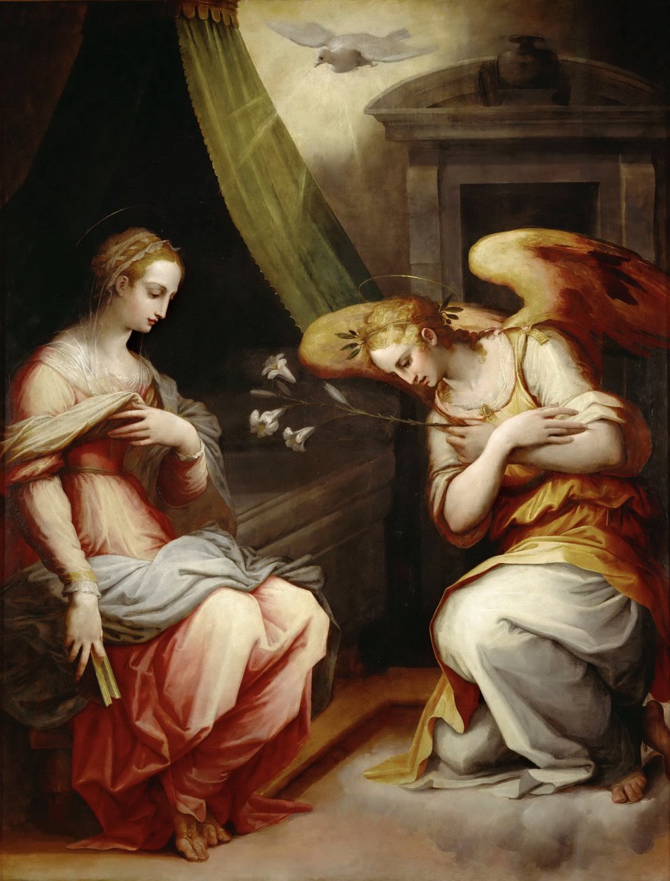 Zwiastowanie, ok. 1565-1570. autorstwa Giorgio Vasari