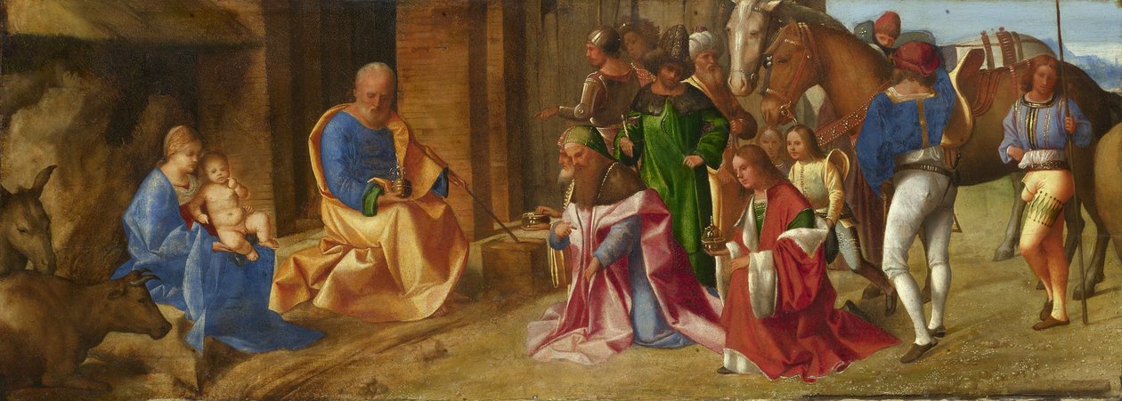 Adoracja Magów, ok. 1490 r. autorstwa Giorgione da Castelfranco