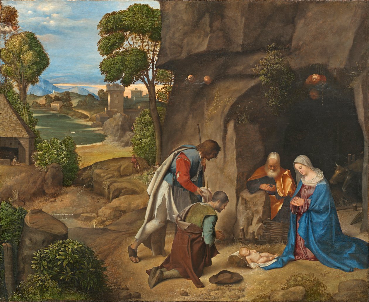 Adoracja pasterzy, 1505-10 autorstwa Giorgione da Castelfranco