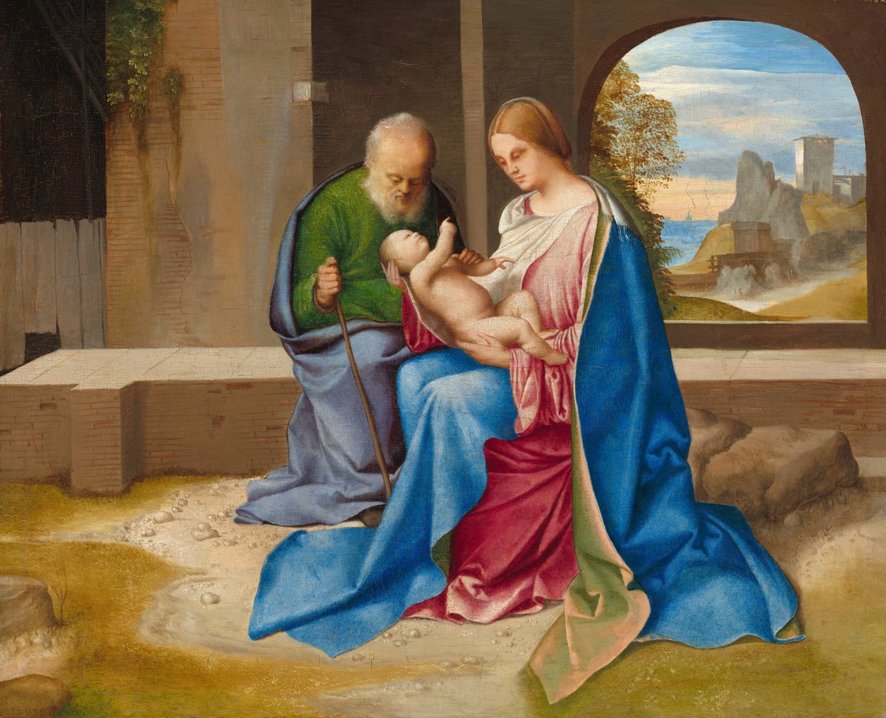 Święta Rodzina prawdopodobnie ok. 1500. autorstwa Giorgione