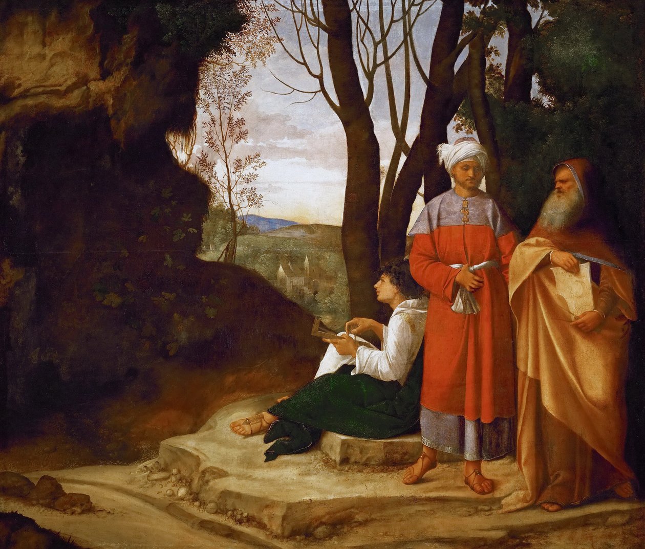 Trzech filozofów autorstwa Giorgione