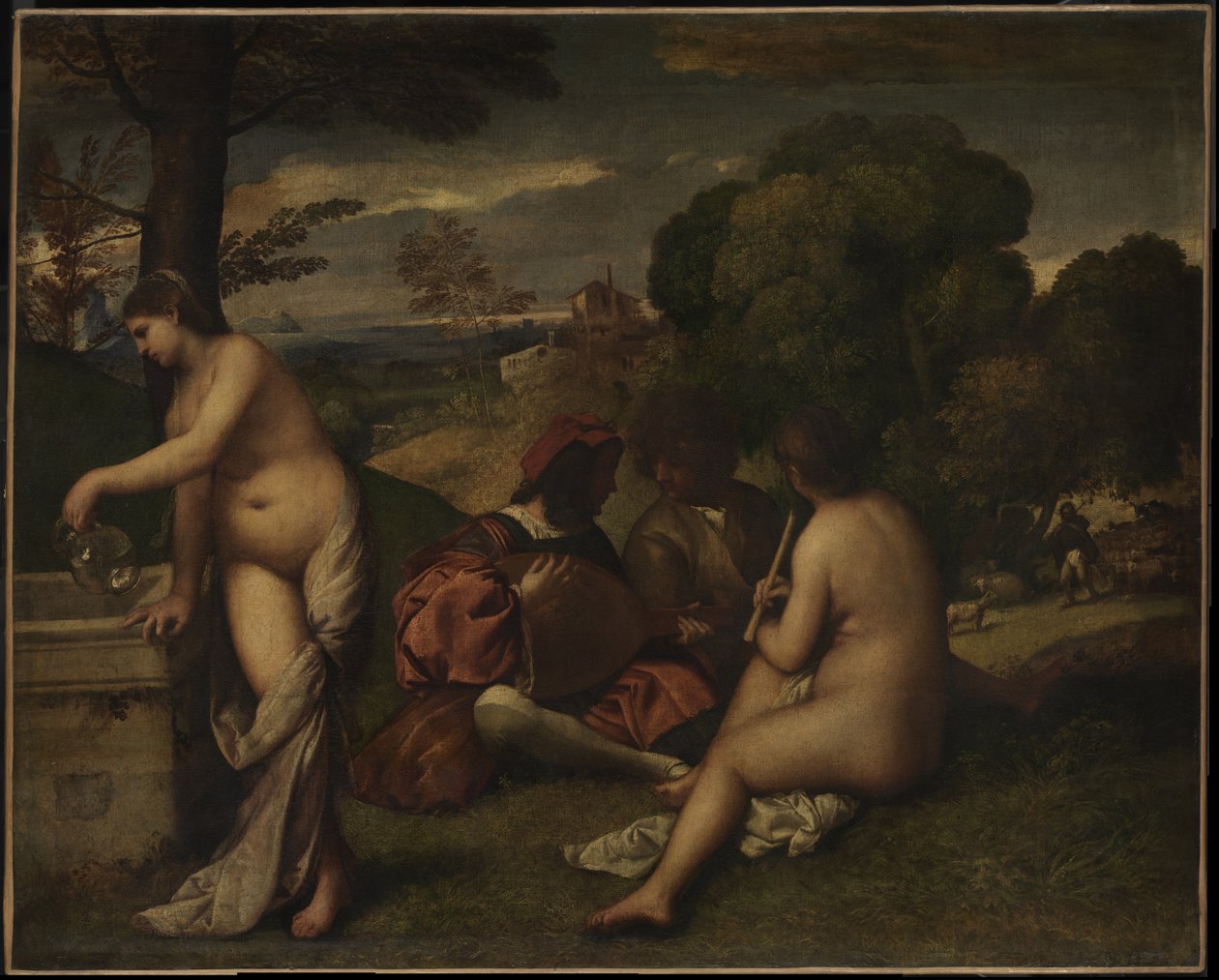 Koncert Duszpasterski, ok. godz. 1510 autorstwa Giorgione da Castelfranco