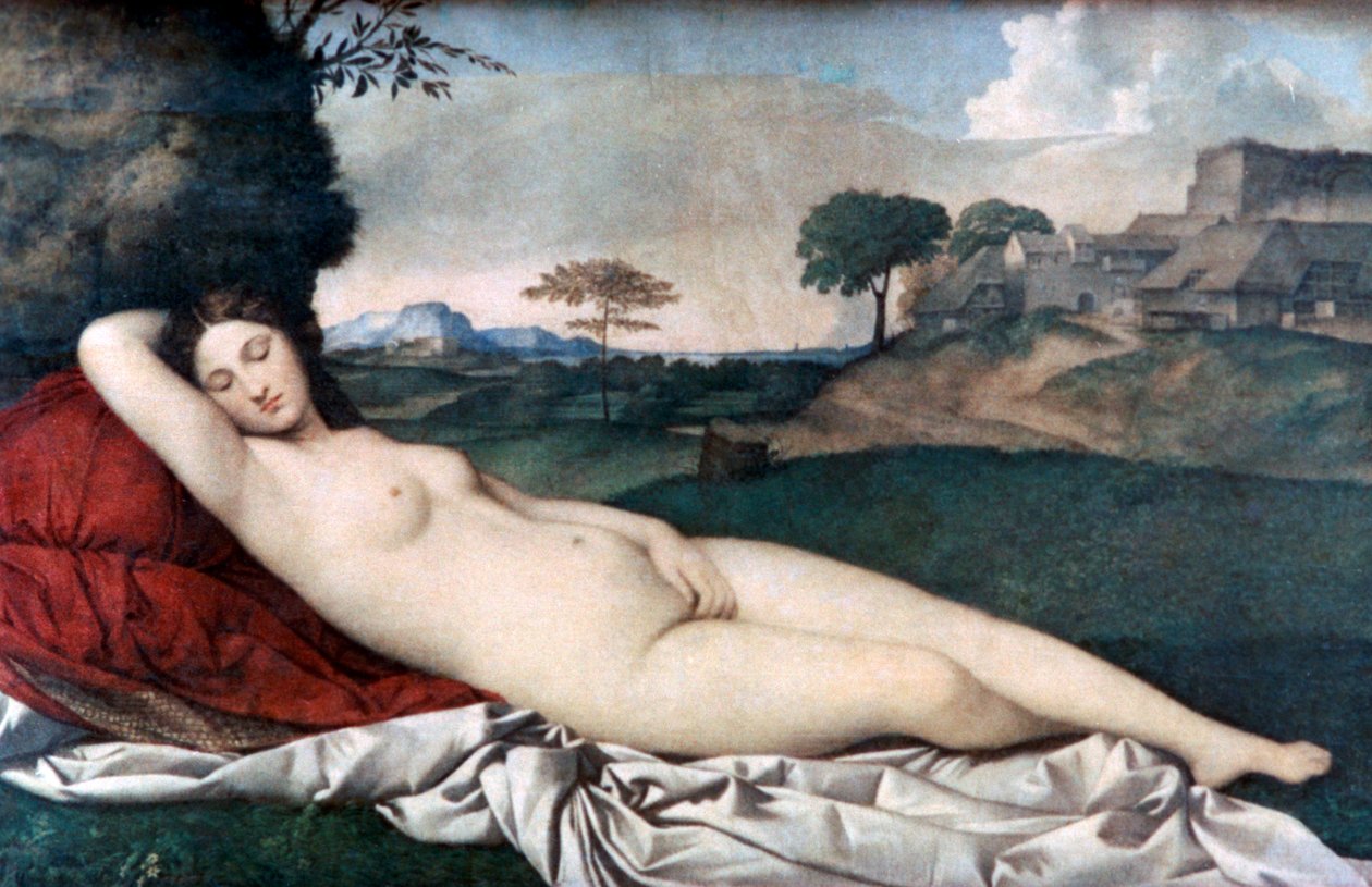 Śpiąca Wenus, c1510 autorstwa Giorgione da Castelfranco
