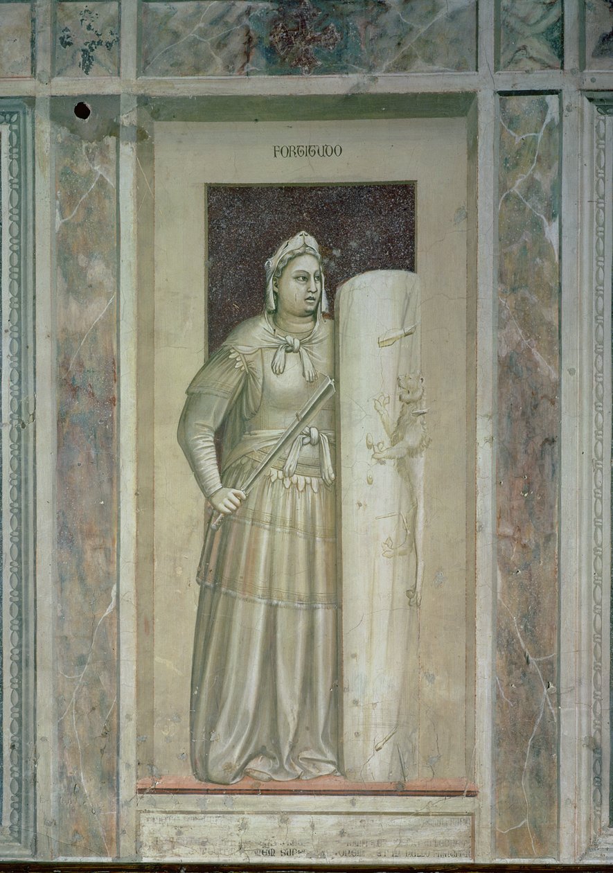 Męstwo, ok.1305 autorstwa Giotto di Bondone