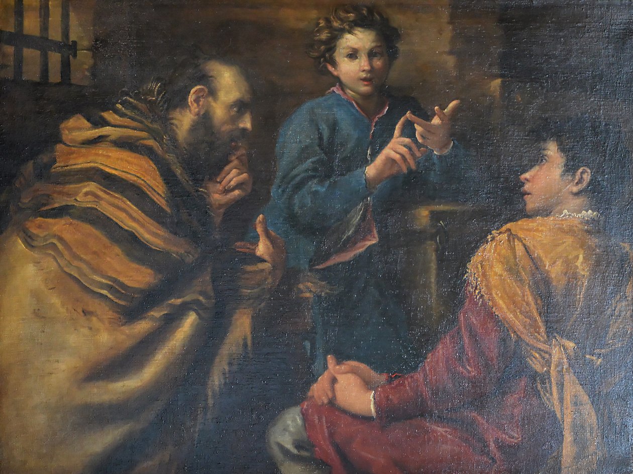 Józef wyjaśnia sny autorstwa Giovanni Antonio Burrini