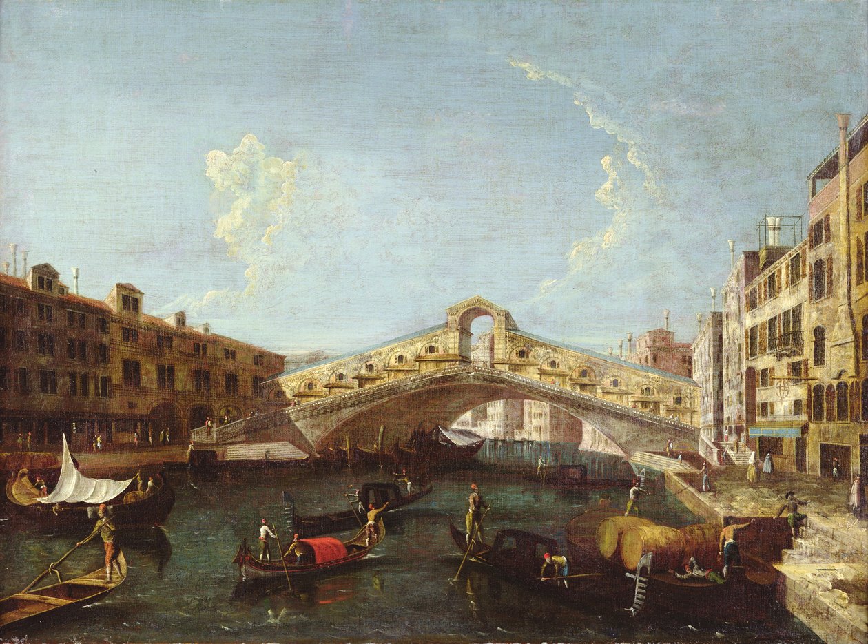 Rialto w Wenecji autorstwa Giovanni Antonio Canal