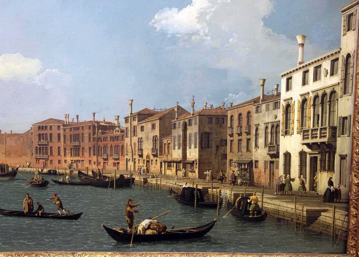 widok na kanał santa chiara w wenecji autorstwa Giovanni Antonio Canal