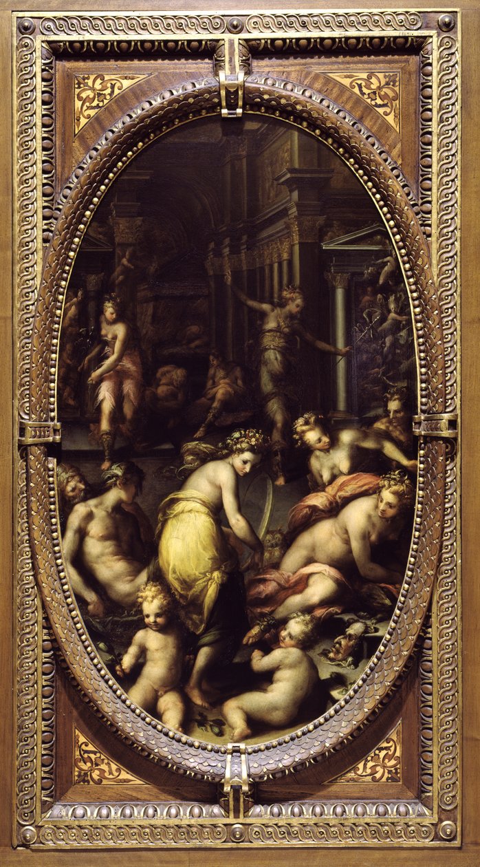 Alegoria snów, ok. 1570 (olej na łupku) autorstwa Giovanni Battista Naldini