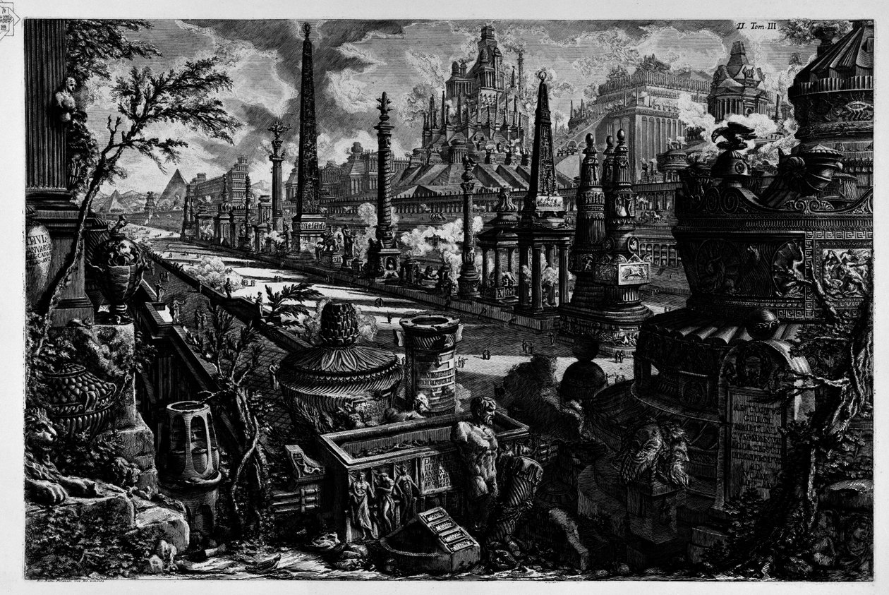 Droga Appijska autorstwa Giovanni Battista Piranesi