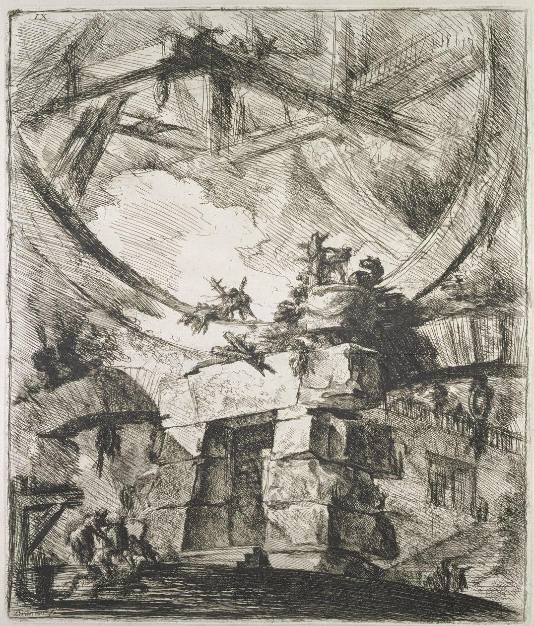 کارسري (جیل) IX، 1760 پولی autorstwa Giovanni Battista Piranesi