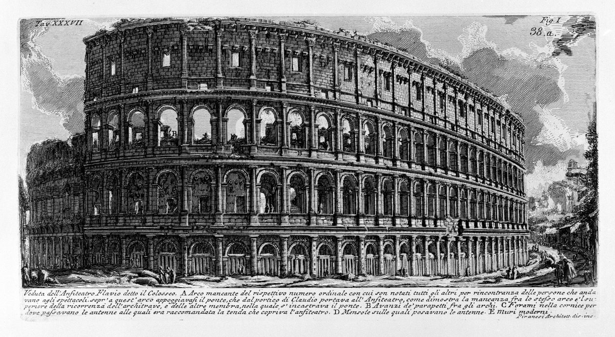 Koloseum autorstwa Giovanni Battista Piranesi