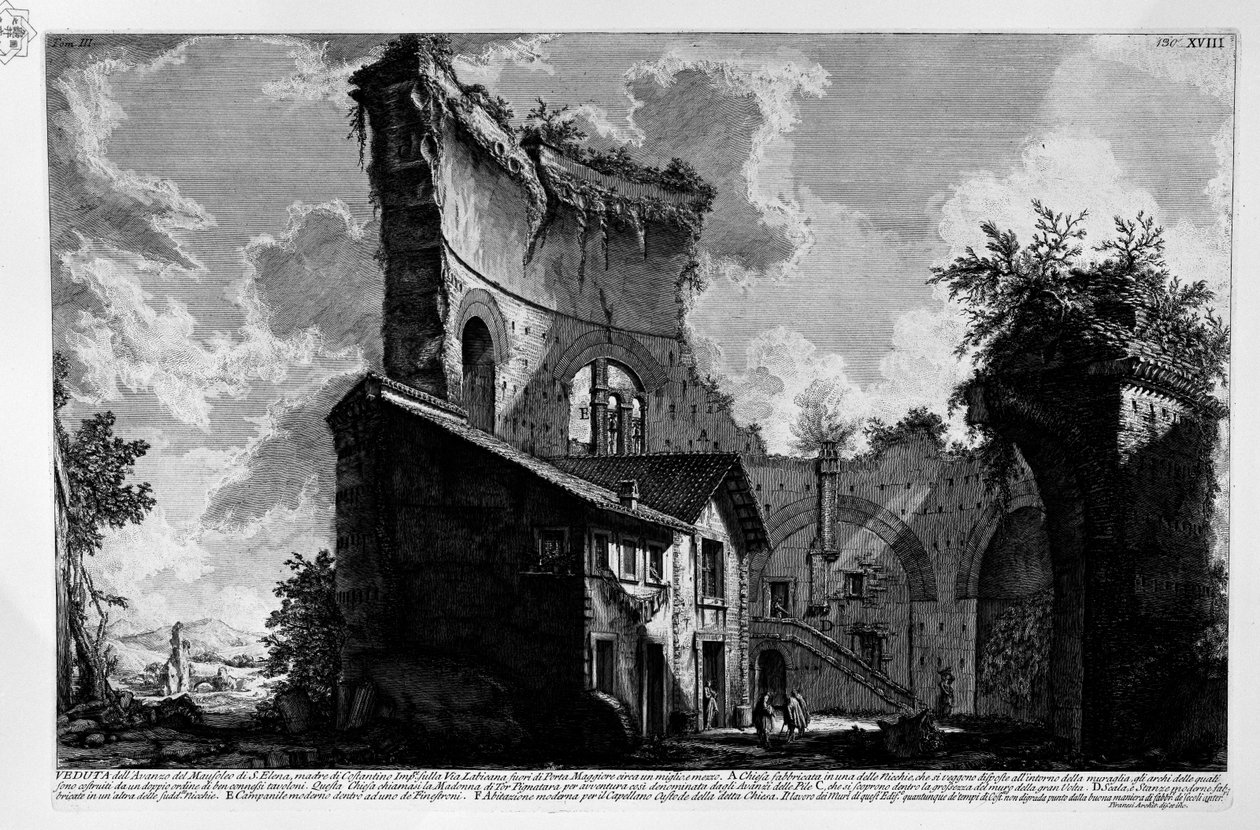Mauzoleum Heleny autorstwa Giovanni Battista Piranesi