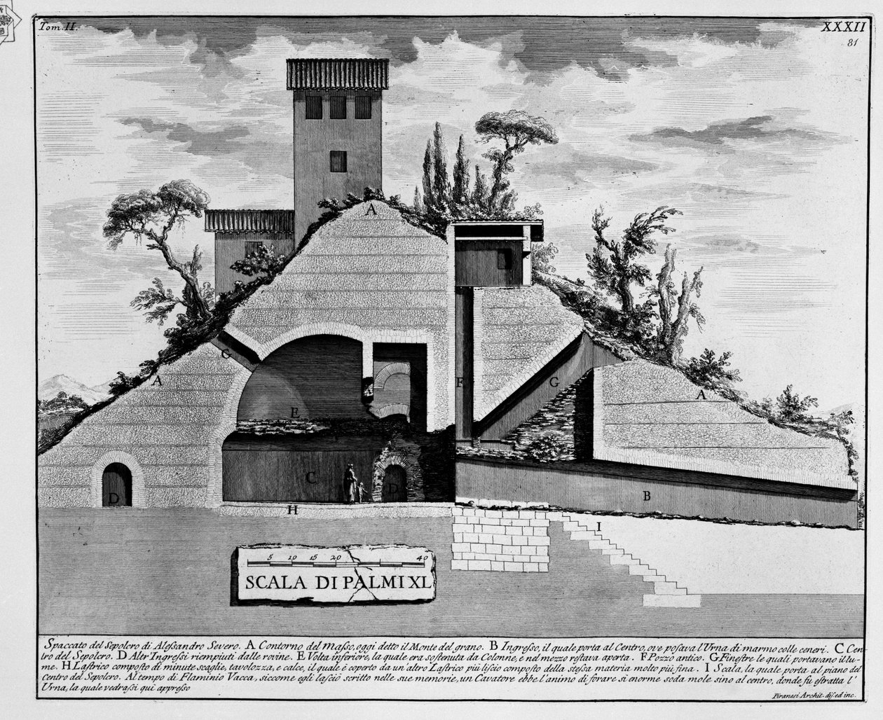 Monte del Grano autorstwa Giovanni Battista Piranesi