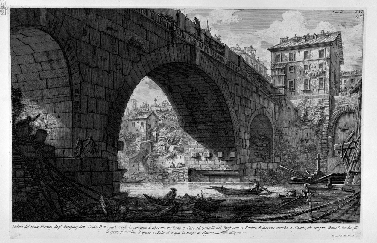Most Ferrato autorstwa Giovanni Battista Piranesi