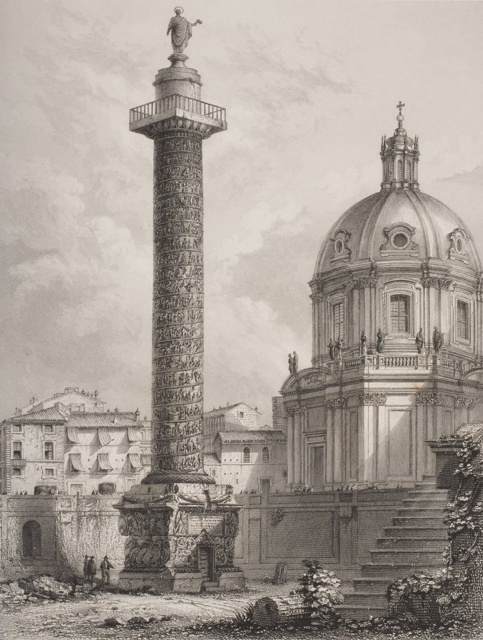 Kolumna Trajana, Rzym, rycina A. Willmore autorstwa Giovanni Battista Piranesi