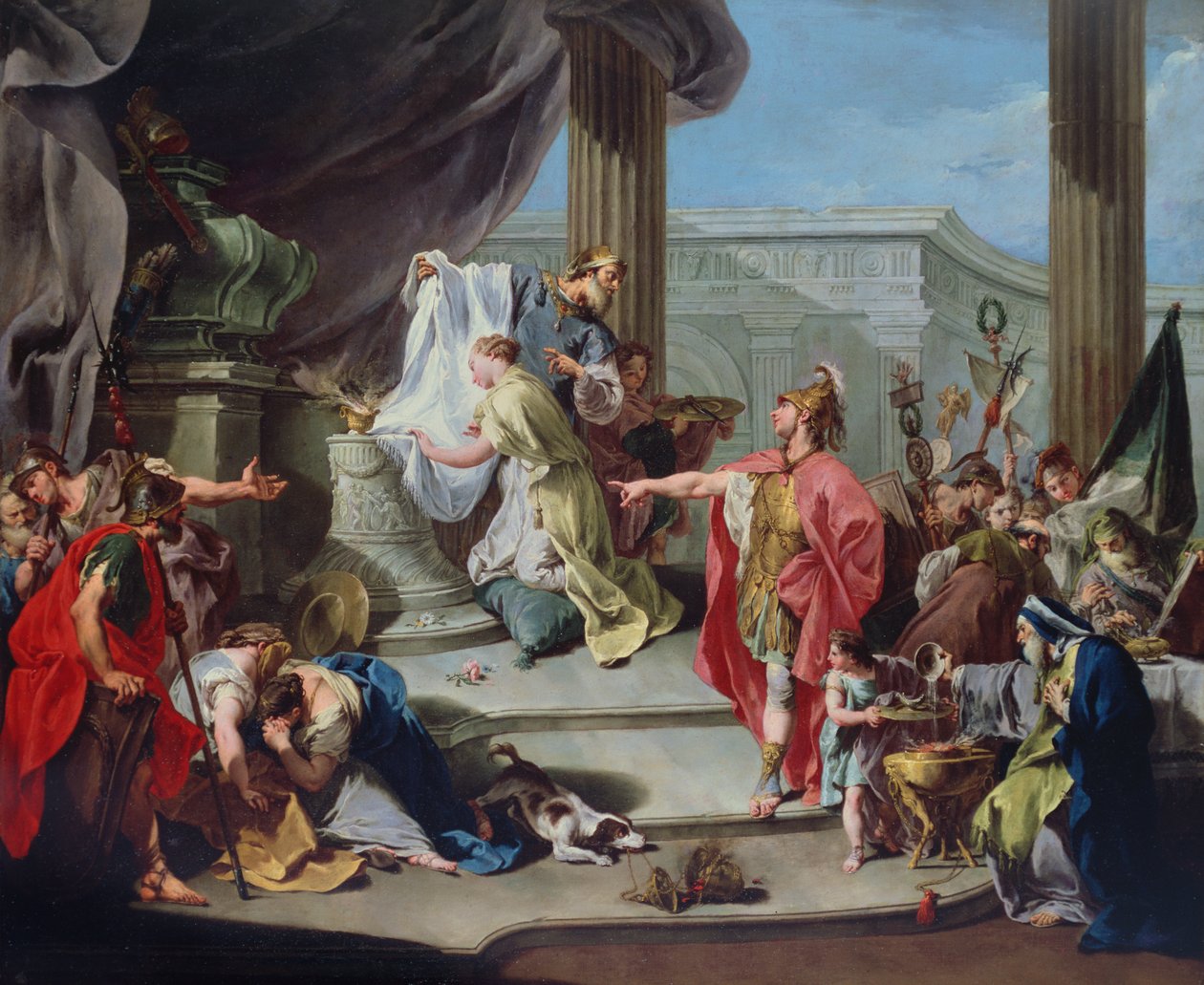 Ofiara Polyxena, 1737 autorstwa Giovanni Battista Pittoni