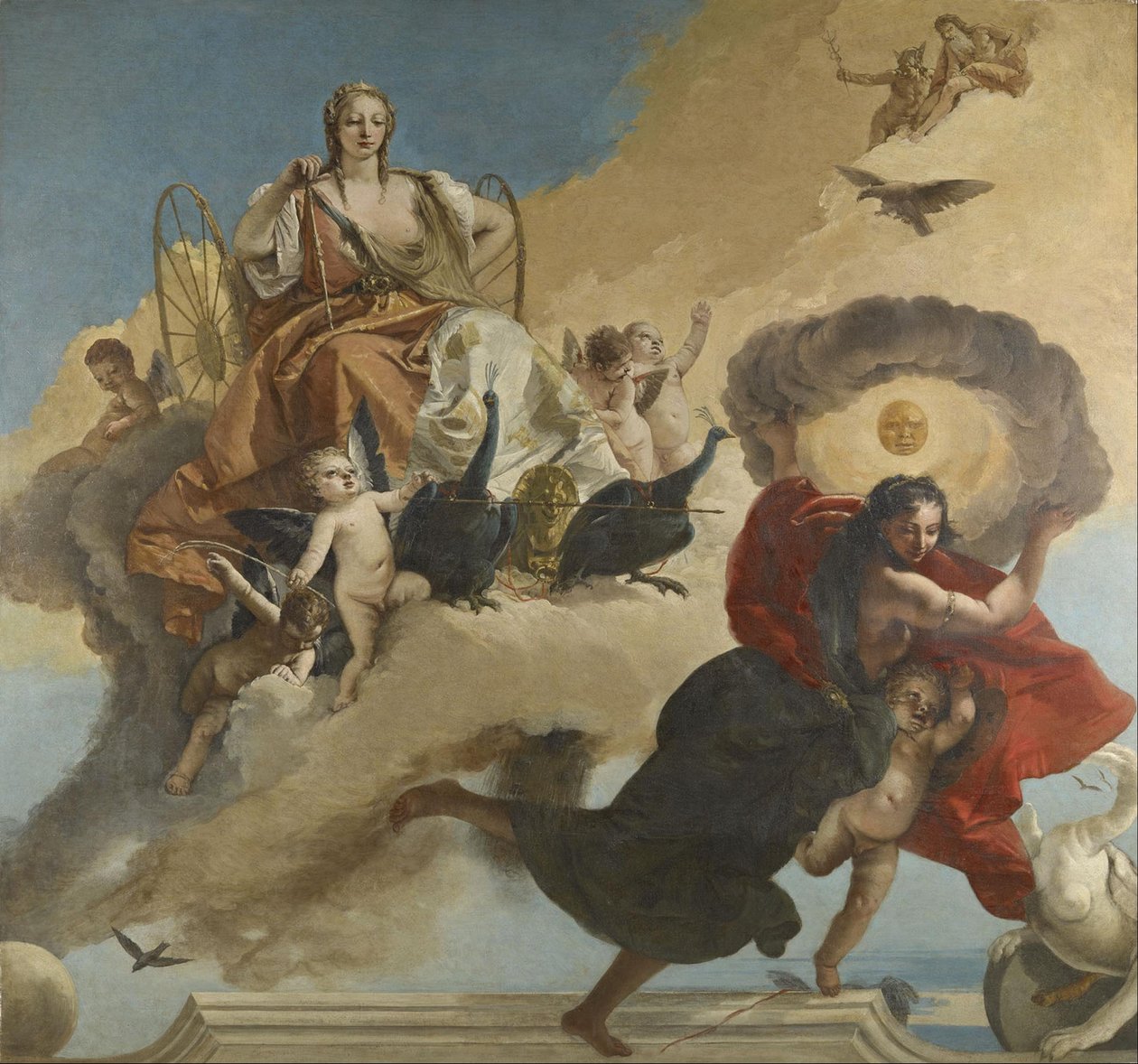 Juno i Luna autorstwa Giovanni Battista Tiepolo