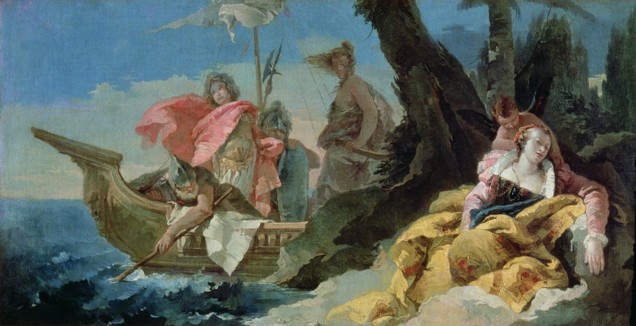 رینالډو ارمیډاپولي پریږدي autorstwa Giovanni Battista Tiepolo