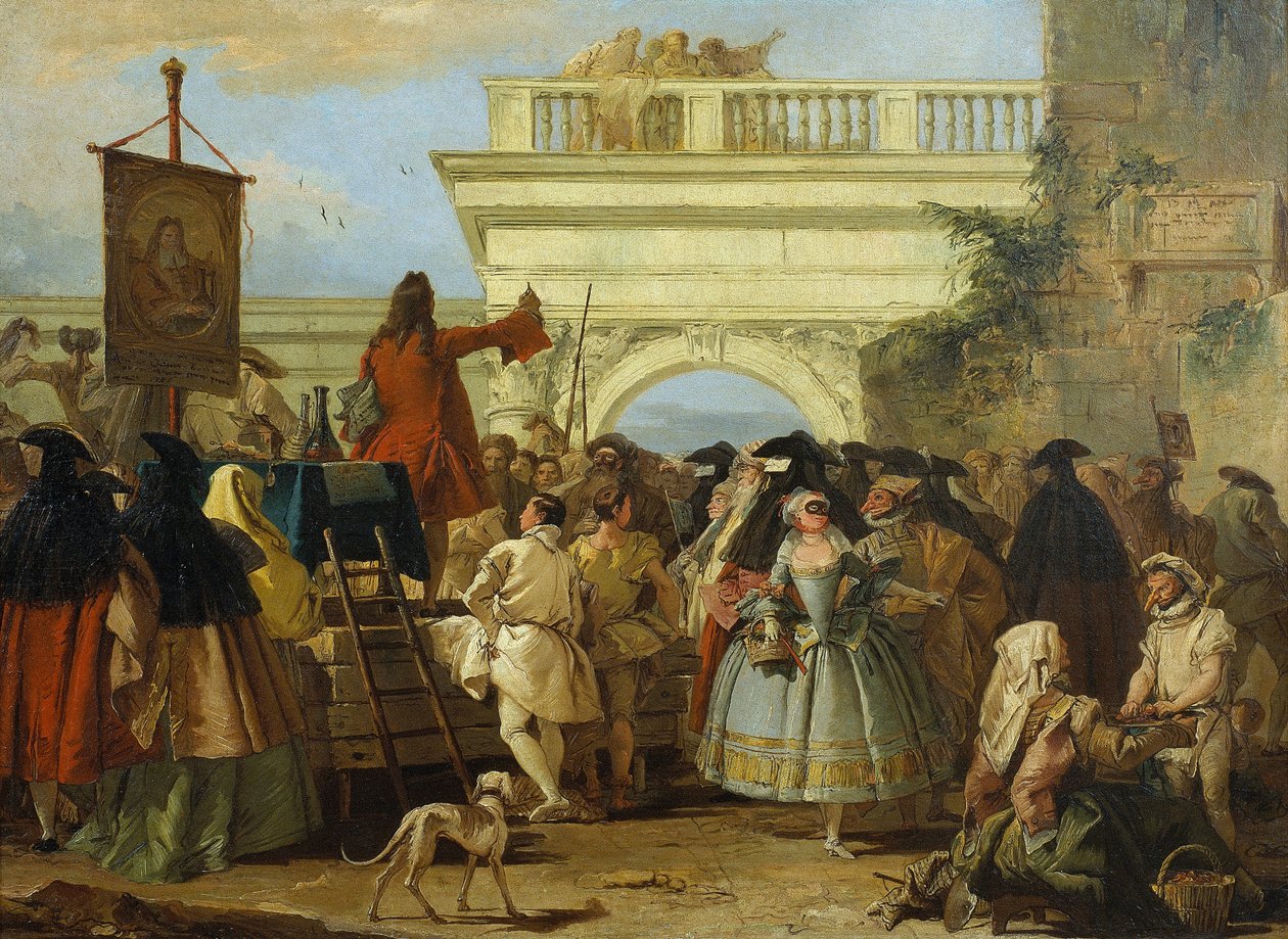 Szarlatan autorstwa Giovanni Battista Tiepolo