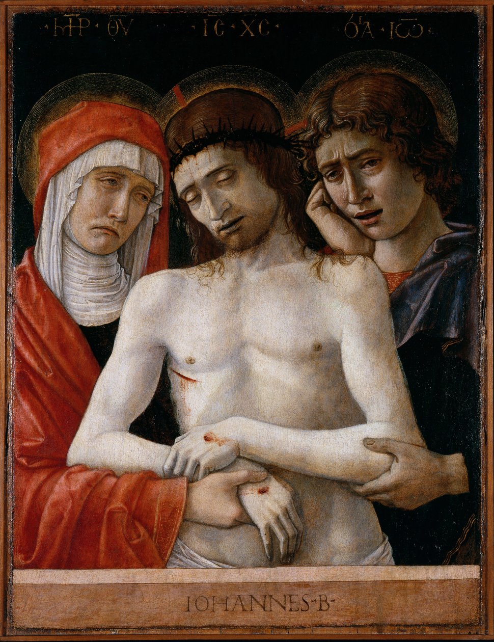 Martwy Chrystus wspierany przez Madonnę i św. Jana autorstwa Giovanni Bellini
