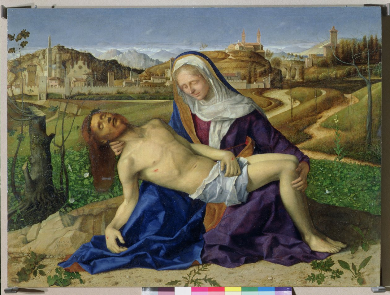 Pieta, ok. 1505 r. (renowacja po 1996 r.) autorstwa Giovanni Bellini