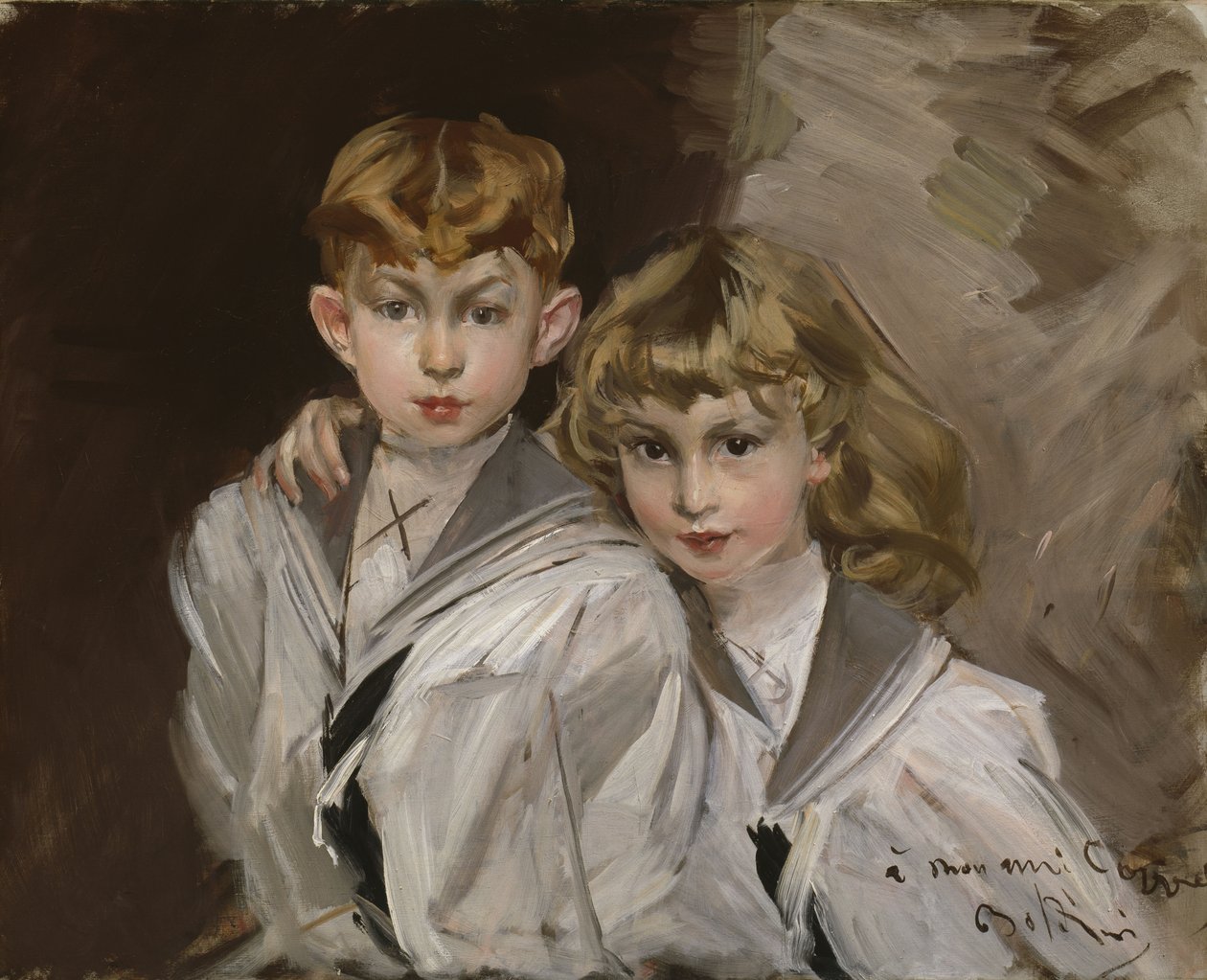 Dwoje dzieci autorstwa Giovanni Boldini