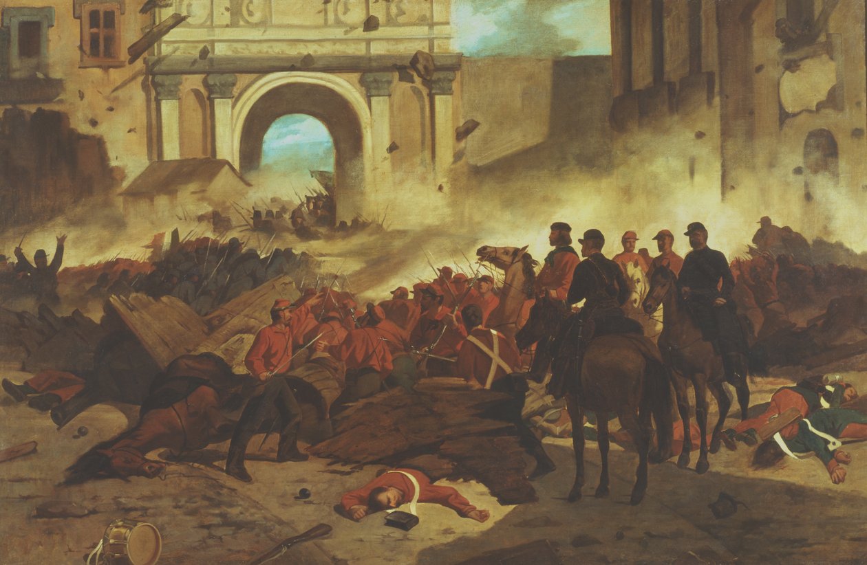 Garibaldi w Palermo autorstwa Giovanni Fattori
