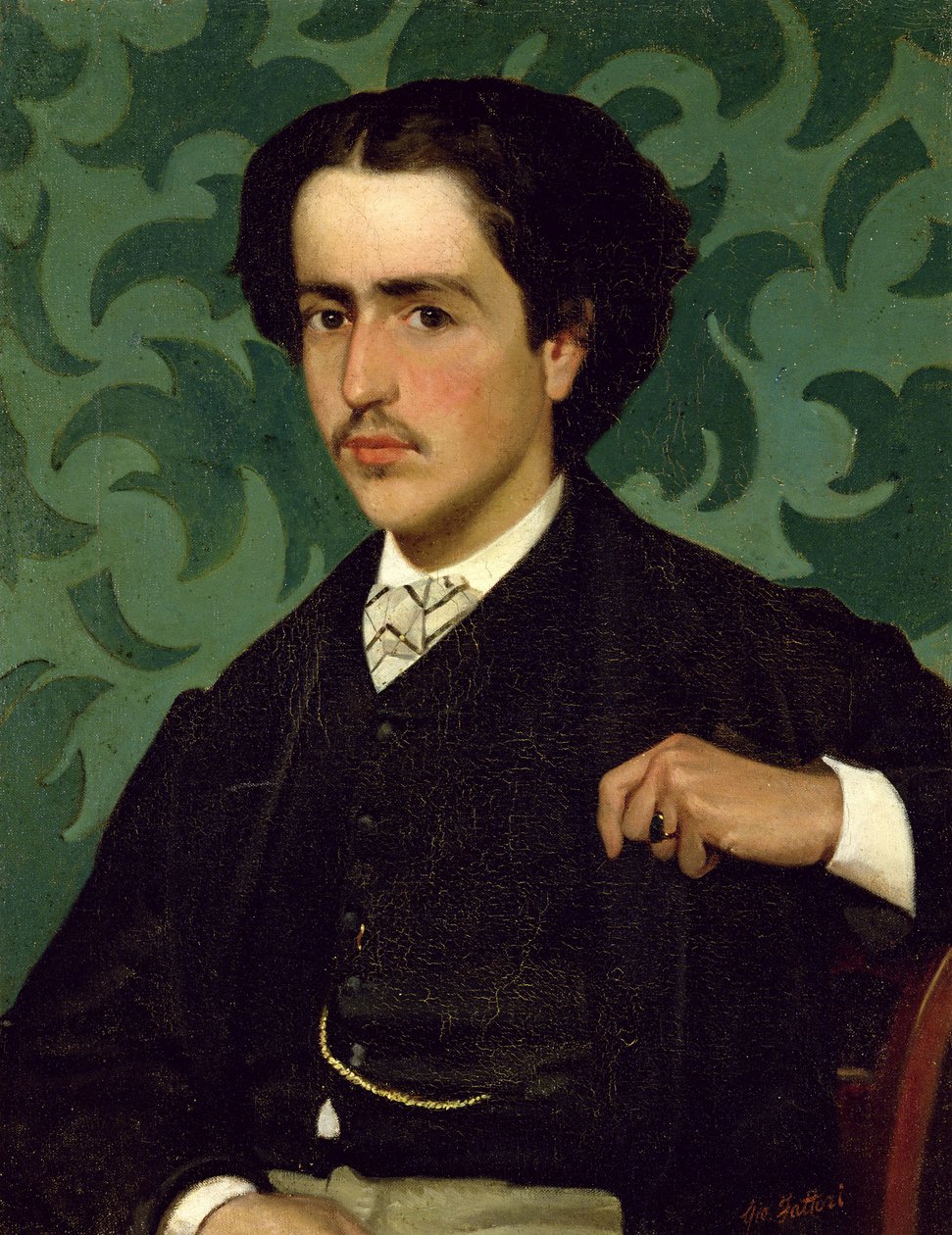 Portret młodego człowieka autorstwa Giovanni Fattori