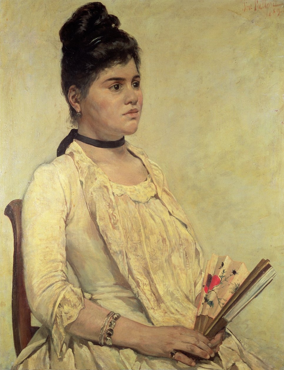 Portret pasierbicy, 1889 autorstwa Giovanni Fattori