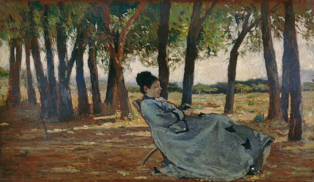 Signora Martelli w Castiglioncello, ok. 1867 autorstwa Giovanni Fattori