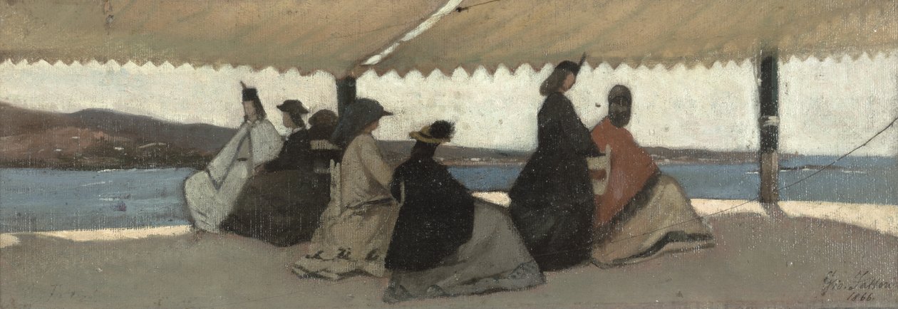 Rotunda w Palmieri, 1866 autorstwa Giovanni Fattori